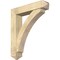 Ekena Millwork Thorton Arts and Crafts Rough Sawn Bracket w/ Offset Brace, Douglas Fir, 8"W x 38"D x 44"H BKT0806X38X44THR03RDF - alternate 1